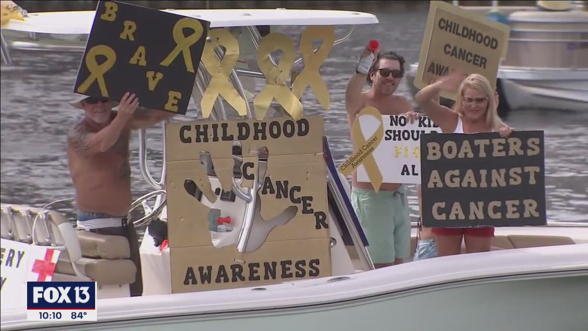 Flotilla for pediatric cancer patients and health workers